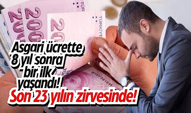 Asgari ücrette 8 yıl sonra ilk