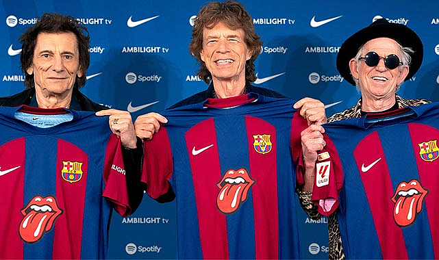 Barcelona maça Rolling Stones logosuyla çıkacak