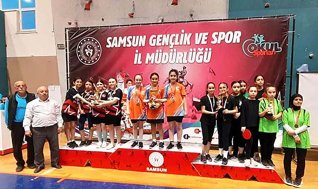 Küçükler Takım ve Gençler Masa Tenisi İl Birinciliği sona erdi