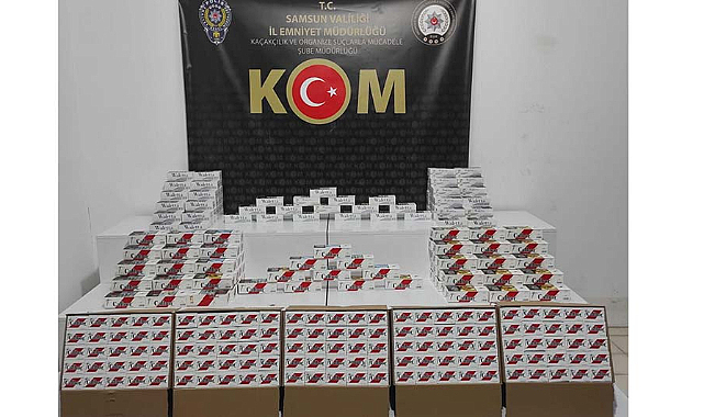 Samsun'da operasyon! 90 bin sahte bandrollü boş makaron bulundu