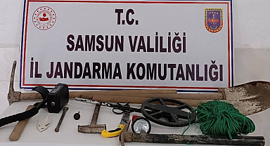 Bafra’da define avcıları suçüstü yakalandı