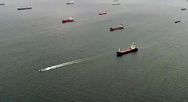 Marmara Denizi'nde gemi battı