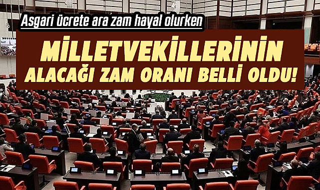Milletvekillerinin de alacağı zam oranı belli oldu!