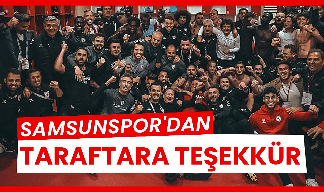 Samsunspor'dan taraftara teşekkür
