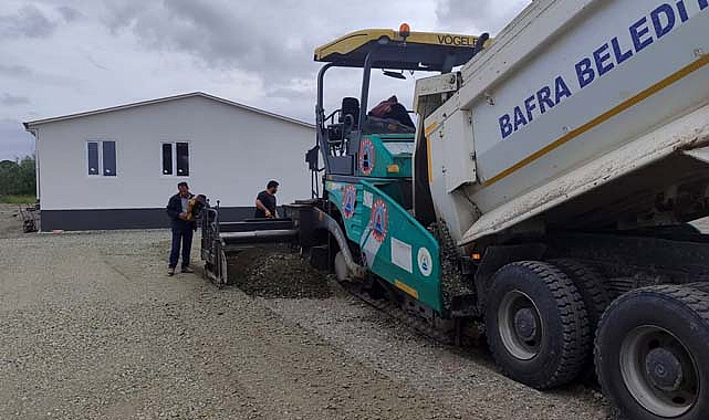 Bafra'da tır parkı için son rötuşlar