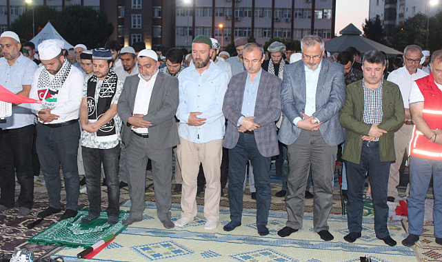 Bafra'dan Gazze'ye destek: Soykırıma dur de!