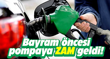 Bayram öncesi motorine zam geldi