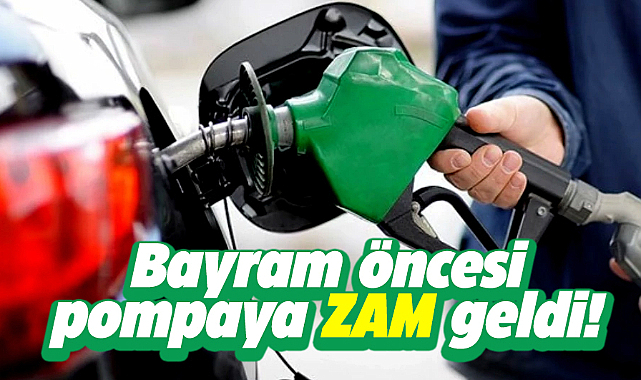 Bayram öncesi motorine zam geldi