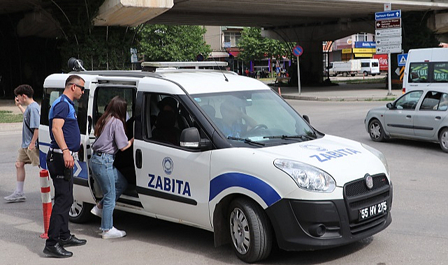 Havza’da hizmet araçları sınav için seferber edildi