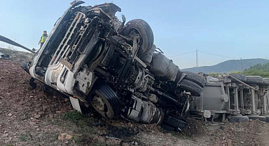 Samsun'un Kavak ilçesinde tanker kazası