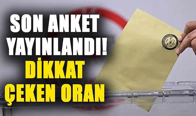Son anket yayınlandı! Dikkat çeken oran