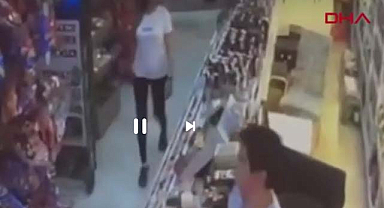 Tekel bayisinde kadına korkunç saldırı