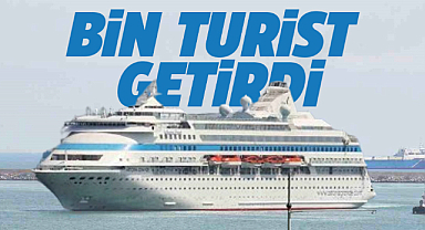 Samsun'a gelen Astoria Grande kruvaziyer gemisi bin turist ile demir attı