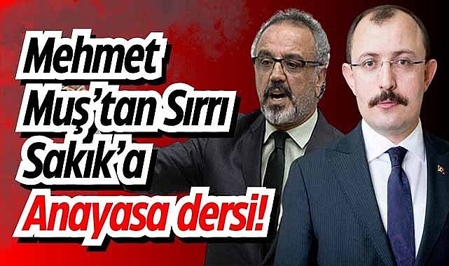 Mehmet Muş’tan Sırrı Sakık’a Anayasa dersi!