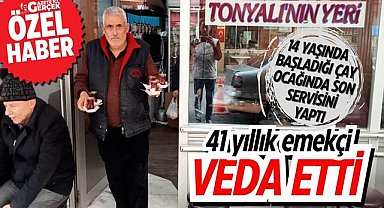 41 yıllık emekçi veda etti