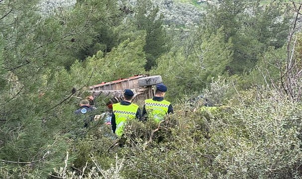 Bursa'da traktör kazasında can verdi 1 ölü, 1 yaralı