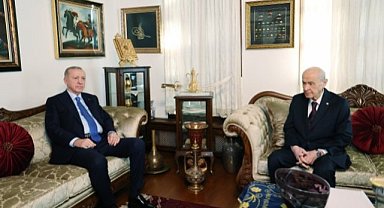 Cumhurbaşkanı Erdoğan, Bahçeli ile görüştü