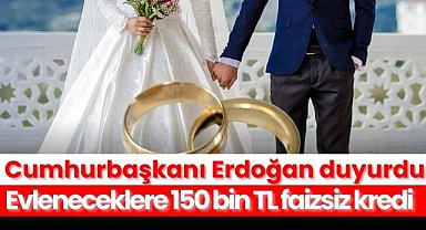 Yeni evleneceklere müjde! 150 bin tl faizsiz kredi desteği: Şartlar belli oldu!