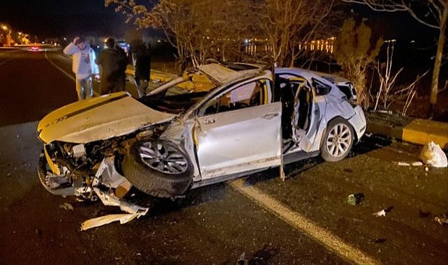 Elazığ'da devrilen otomobildeki 1 kişi öldü, 1 kişi yaralandı