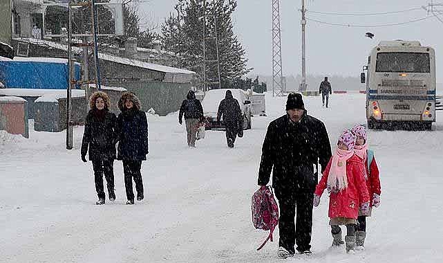 Karadeniz'in o ilinde eğitime kar engeli