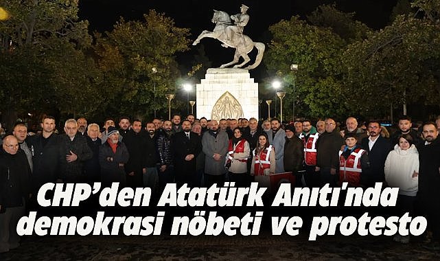 Samsun'da CHP'den İmamoğlu'na destek!  Atatürk Anıtı'nda bir araya geldiler