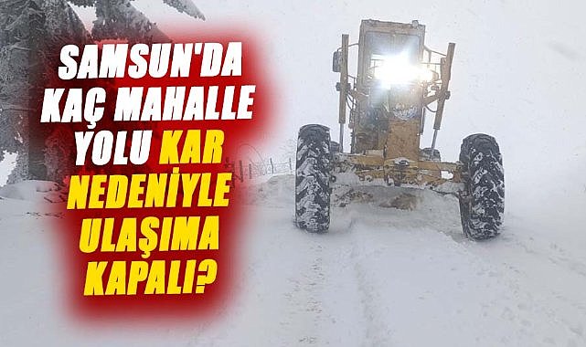 Samsun'da kaç mahalle yolu kar nedeniyle ulaşıma kapalı?