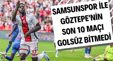 Samsunspor ile Göztepe'nin son 10 maçında da gol atıldı