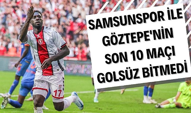 Samsunspor ile Göztepe'nin son 10 maçında da gol atıldı
