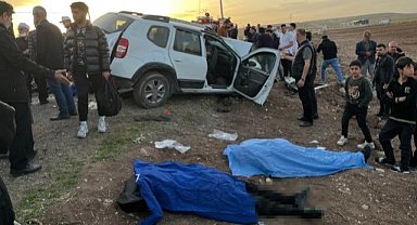 Taziye dönüşü kazada can verdiler