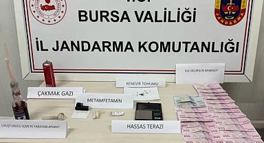 Bursa’da uyuşturucu imal eden şüphelilere suçüstü