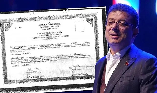 İmamoğlu'nun diploması resmi olarak iptal edilmedi