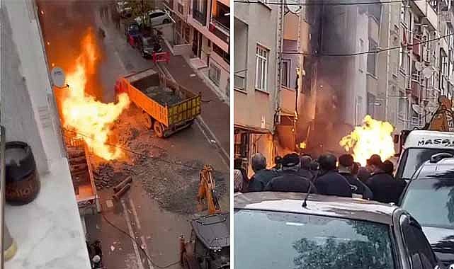 İstanbul'da 4 katlı binada doğal gaz patlaması! Yangın çıktı