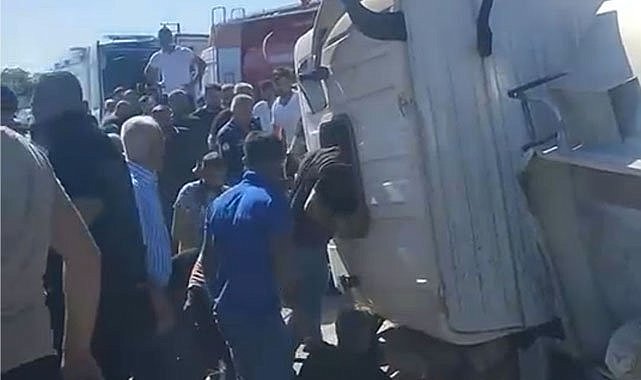 Mardin’de akaryakıt tankeri devrildi: 1 ölü, 1 yaralı