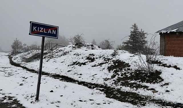 Samsun’a kar yağdı!