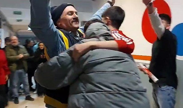 Samsun Canik'te kavga ihbarına giden polis şaşkınlık yaşadı