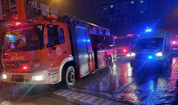 Samsun'da 12. kattaki dairede yangın çıktı!