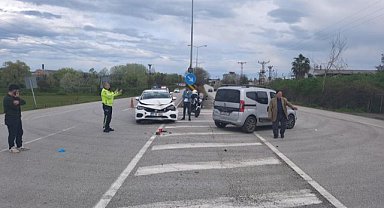 Samsun'da iki otomobil çarpıştı! Yaralı var