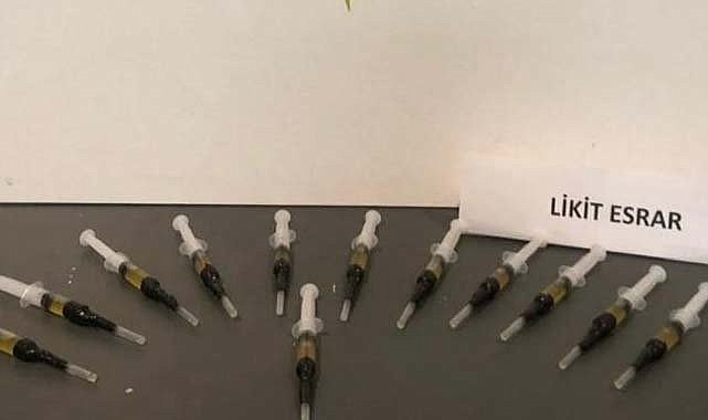 Samsun'da likit esrar ele geçirildi
