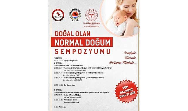 Samsun'da normal doğuma teşvik için sempozyum