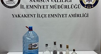 Samsun’da sahte içkiye gözaltı