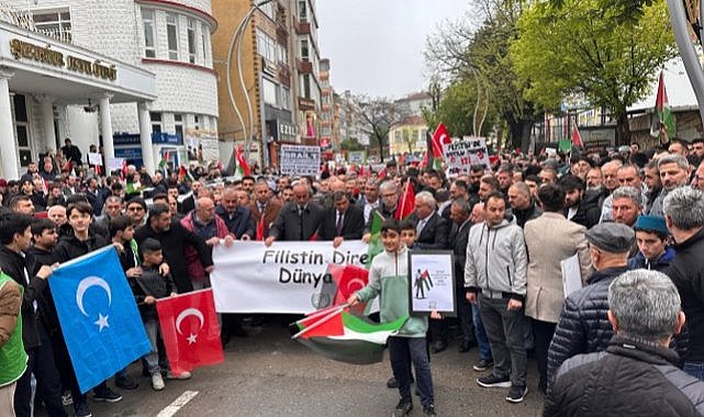 Samsun'dan Gazze'ye destek yürüyüşü