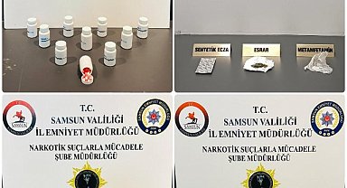 Samsun Emniyeti'nden uyuşturucuya darbe! Canik'te operasyon​