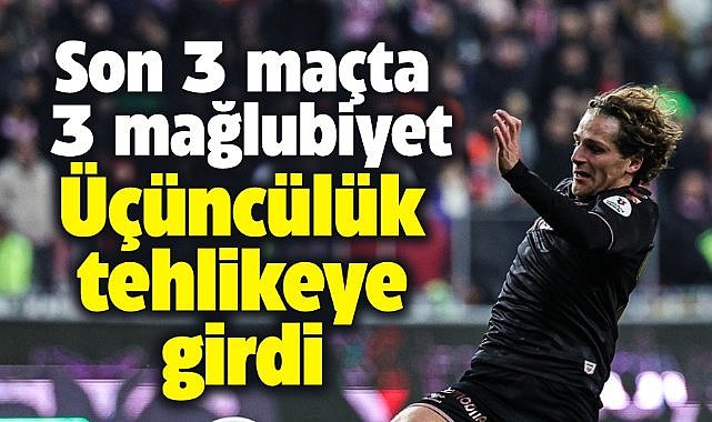 Samsunspor ligde 3'üncülüğünü tehlikeye soktu