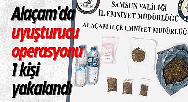 Alaçam'da uyuşturucu operasyonu 1  kişi yakalandı