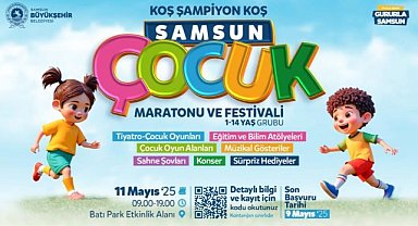 Samsun Büyükşehir Belediyesinden ‘Çocuk Maratonu’ ve ‘Aydilge Konseri’ etkinliği