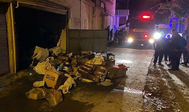 Samsun’da depoda çıkan yangın söndürüldü