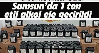 Samsun'da kaçakçılık operasyonu! Bir araçta 1 ton etil alkol ele geçirildi