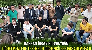 Başkan İhsan Kurnaz'dan öğretmenlere teşekkür, öğrencilere başarı mesajı