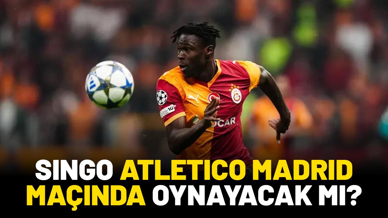 Galatasaray'da Singo Atletico Madrid maçında oynayacak mı?