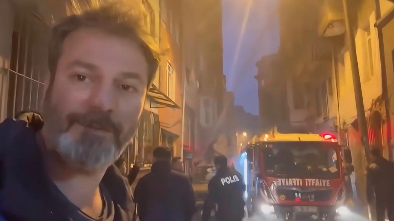 Oyuncu Umut Özkan'ın da bulunduğu dairede yangın çıktı
